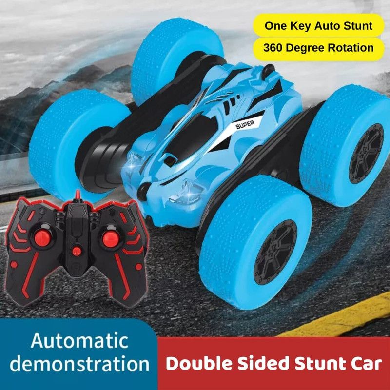 pepstter Plastic Stunt CAR ONE Key Stunt CAR Remote Control CAR for Kids  (Multicolor)