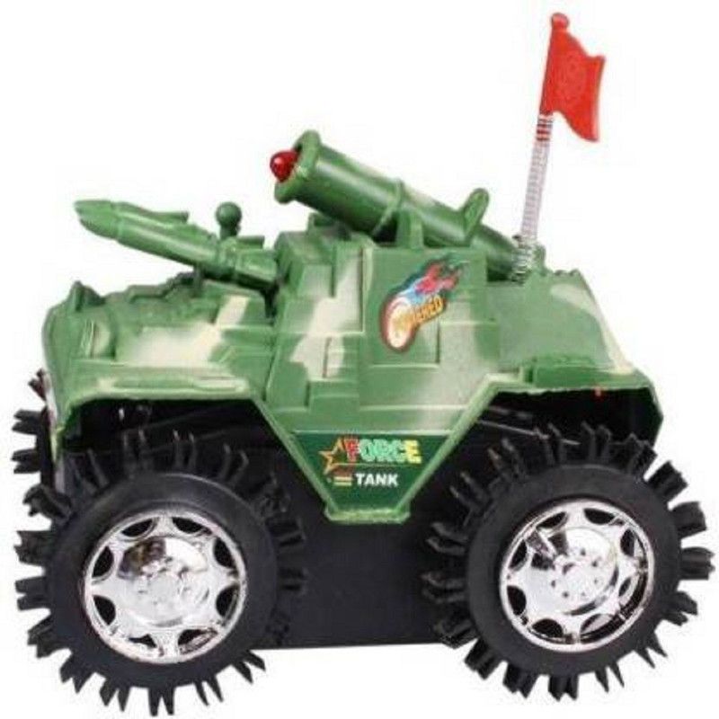 JAMEN BORO Mini Tumbling Military Tank (Green)  (Green)