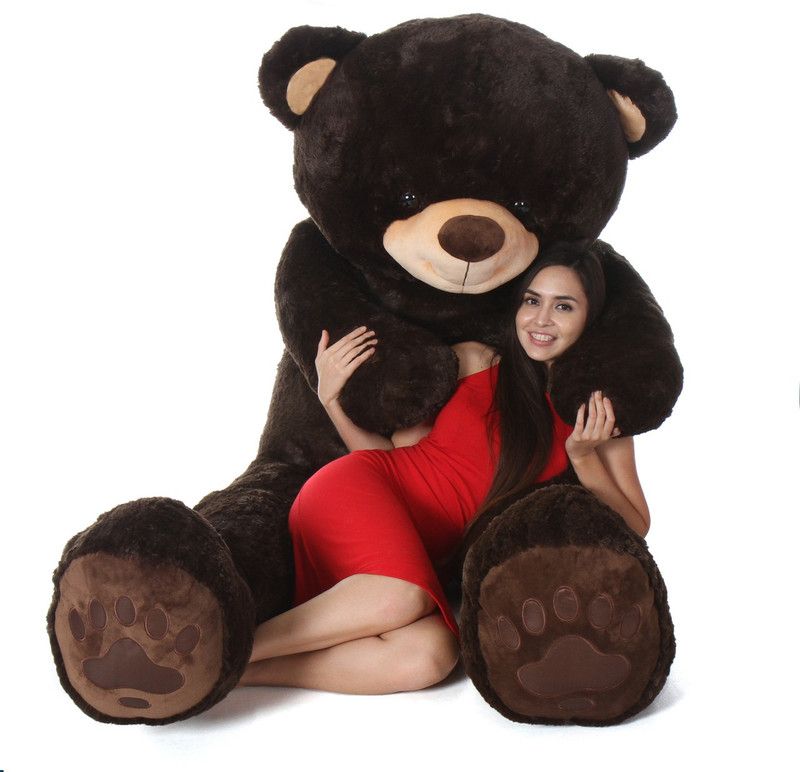 MISHEEMA CREATION High Quality Huggable Birthday Gifts - 120 cm  (coffee)