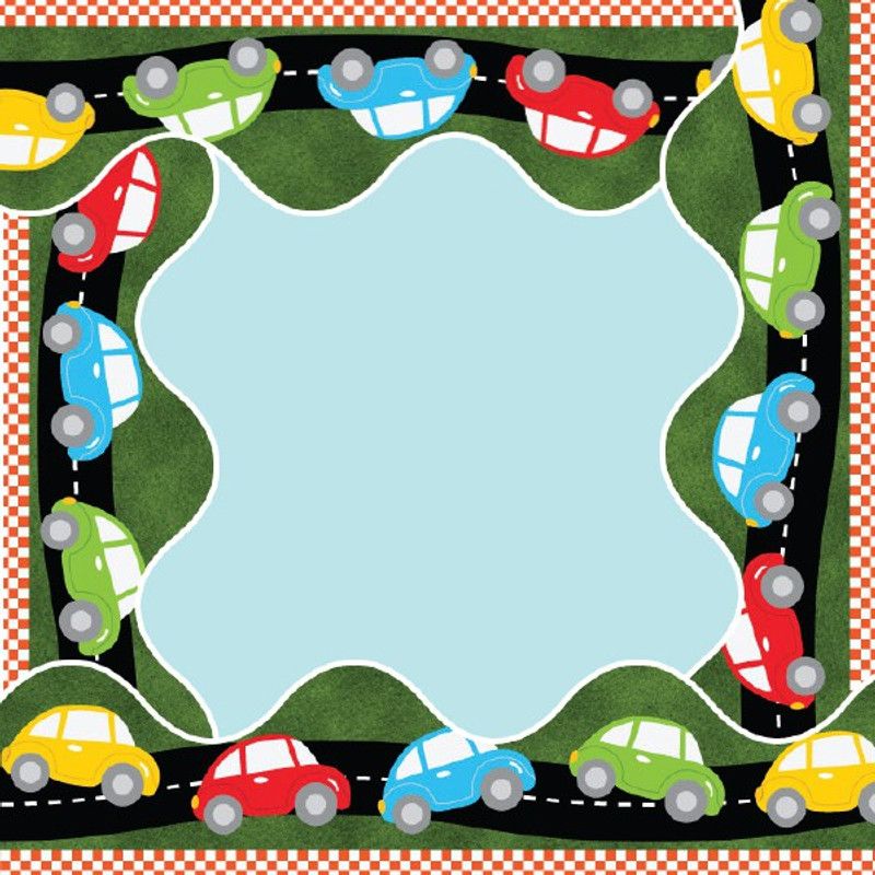 Sona Edons Decorative Borders For Bulletin Board, Black Board, Windows Multicolour-Cars Borders(Set OF 6)