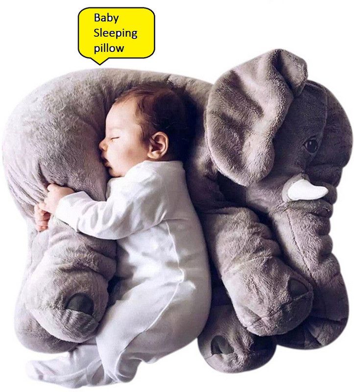MPR ENTERPRISES Grey Sleeping Pillow Soft toy for Kids Playing teddy Bear in size Of 50 cm long - 50 cm  (Grey)