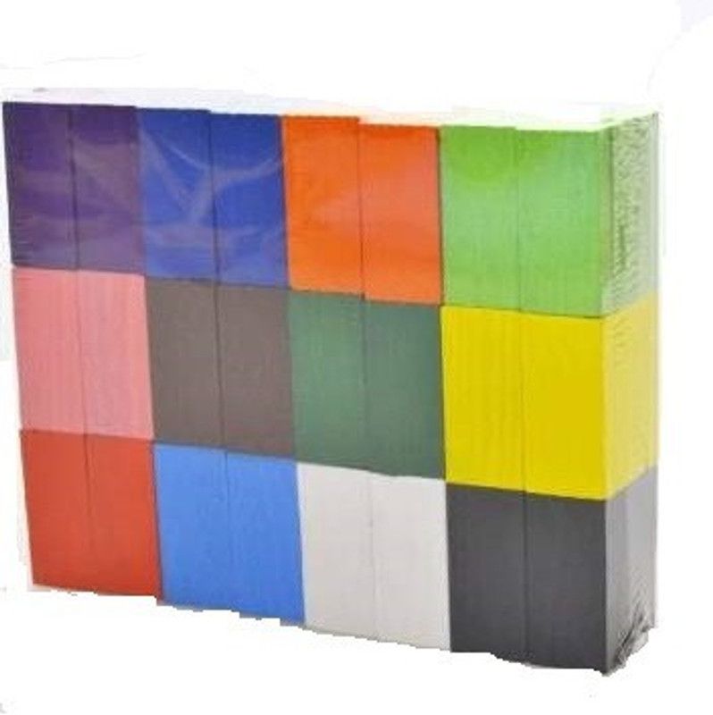 MOREL 12 COLOUR CREATIVE WOODEN COLORED DOMINO BLOCKS FOR MODEL BUILDING(120 PIECES)  (Multicolor)