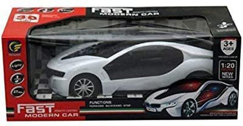 PLANET Presents Remote Control Fast Modern Racing Car with 3D Light Pack of 1  (White)