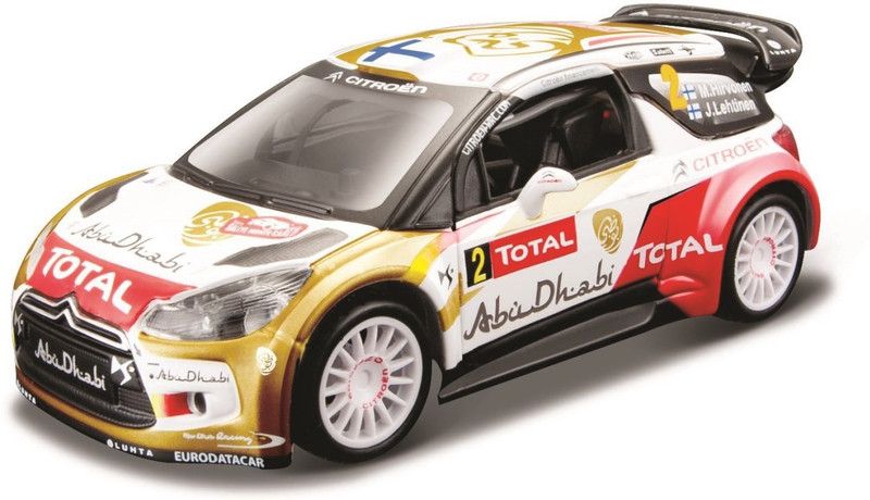 Bburago Die-Cast 1:32 Scale Rally Car - 2013 Citroen WRT #2 (Mikko Hirvonen)  (Multicolor, Pack of: 1)