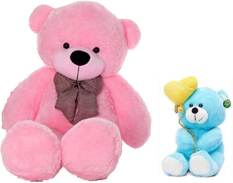 Click4Good Combo Offer (Pack Of 2) 6 Feet Long Cute Pink Teddy Bear 08 - 182.276000000001 cm  (Pink)