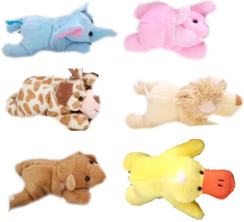 Skylofts Cute Stuffed Plush Fridge Magnet Toys for kids - 13 cm  (Multicolor)