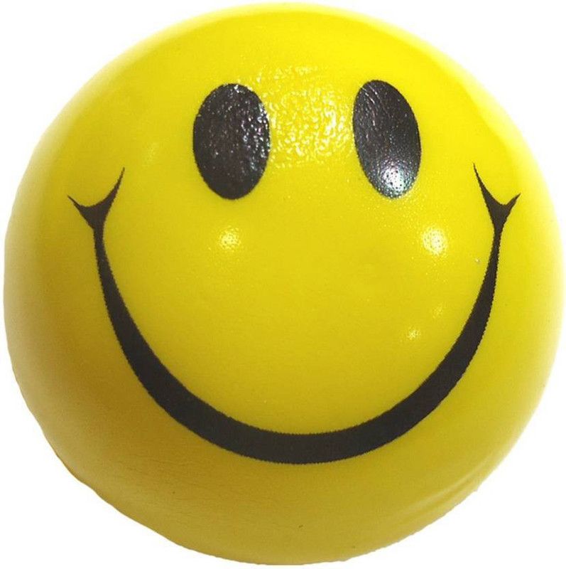 GLOBAL Smiley Face Squeeze Stress Ball - Set of 3 - 3 inch (12 balls Yellow) - 3 mm  (Yellow)