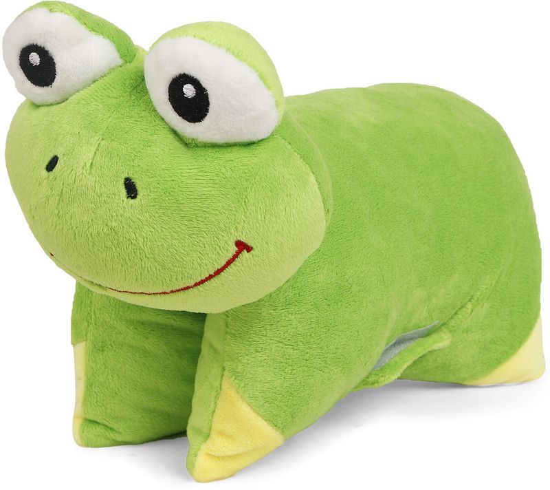 My Baby Excel Frog Foldable Plush 29 cm - 29 cm  (Multicolor)