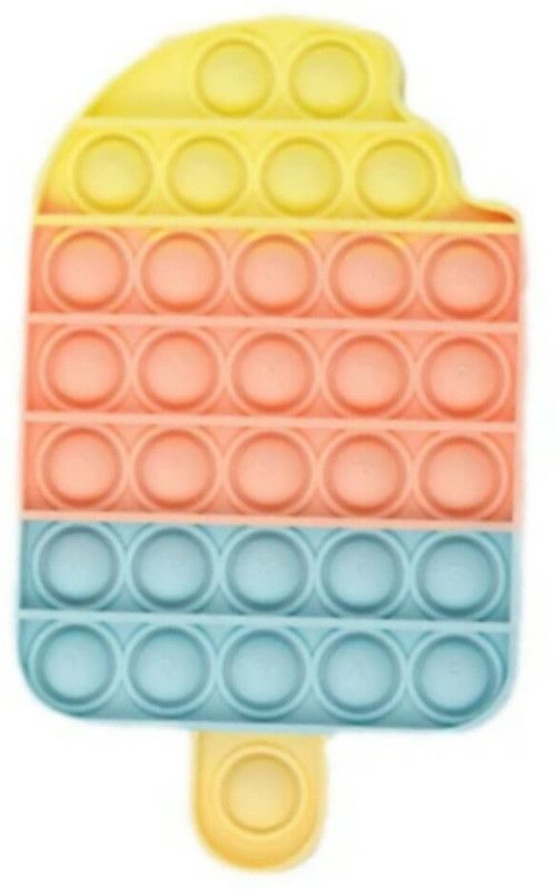 kepptal pop it Push pop Bubble Sensory Fidget Toy,Cheap Child Toys - Autism Special Needs Stress Reliever Silicone Toy - Adults and Kids Squeeze Sensory Toy Tactile Logic Game (Ice Cream)  (Multicolor)