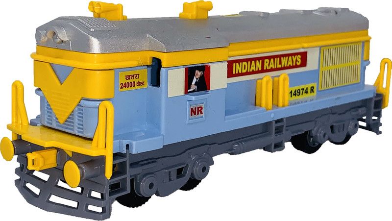 Gift Box Pack Of 1 Small Size Made From Plastic Indian Automobile Indian Passenger Train Toy For Kids| Children Playing Toy| Very Small Size|  (Sky Blue, Pack of: 1)