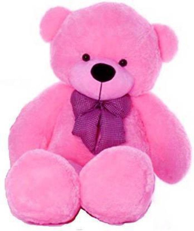 BRITT TEDDYBEAR 4 feet pink teddy bear / high quality / neck brow / cute and soft teddy bear - 122 cm (Pink) - 120 cm  (Pink)