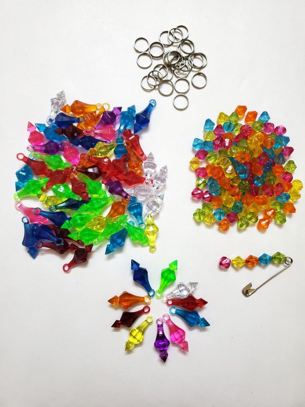 ShopTalk dimand crystal beads for toran , jhumar ( 12 )