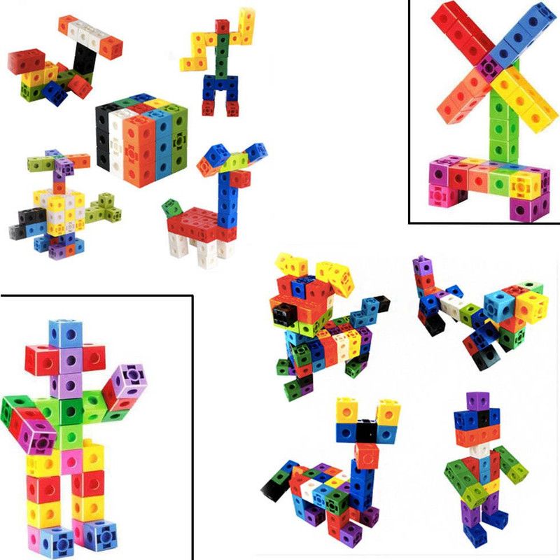 Vastate 120 Pc Cube Blocks Toy used in all kinds of household.specially for kids  (Multicolor)
