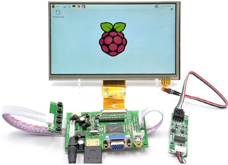 REES52 Raspberry Pi 7 Inch Capacitive Touch Screen Display Lights Electronic Hobby Kit