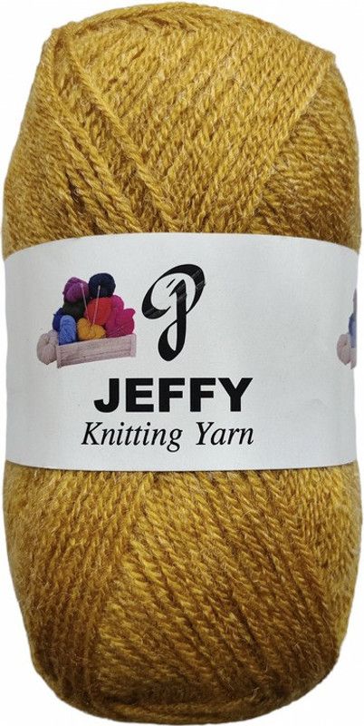 JEFFY BlueBell 500 GM (1 BALL, 100 GM EACH)Wool Ball Hand Knitting Wool, Shade No-62