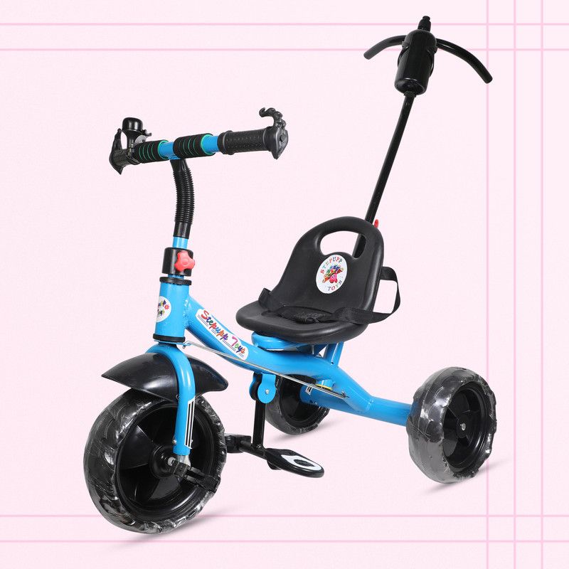 DIYANK DY LIGHT BLUE COLOR PARENT HANDLE FOR BABY AND CHILDREN-10 Tricycle  (Blue)