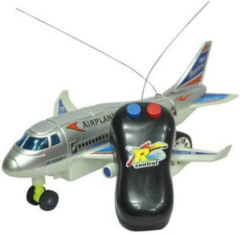 DsentSports Control Aeroplane (Only Running, Not Flying) Multicolor for Kids  (Silver)