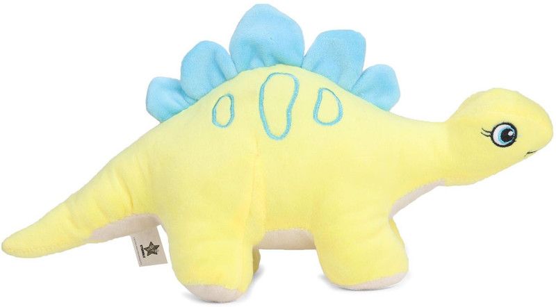 My Baby Excels Baby Dinosaur Plush | Imported Premium Quality | Soft Toy for Kids of Age 1 Year and above | Yellow colour | Size 25 cm - 13 cm  (Yellow)