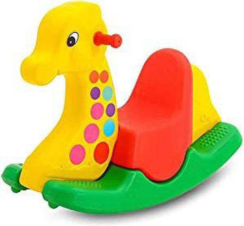 Mother's Love ROCKER FOR KIDS / HORSE ROCKER FOR BOYS AND GIRLS /INDOOR AND OUTDOOR YELLOW RED UNISEX Rideons & Wagons Non Battery Operated Ride On  (Multicolor)
