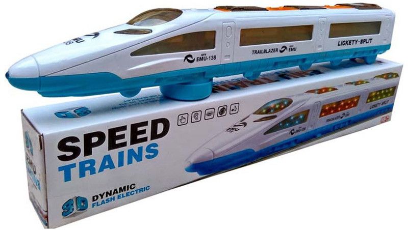 Toysale High Speed Bullet Train Toy - 3D Lighting and Musical Fun Sounds - Toy for Kids  (Multicolor)