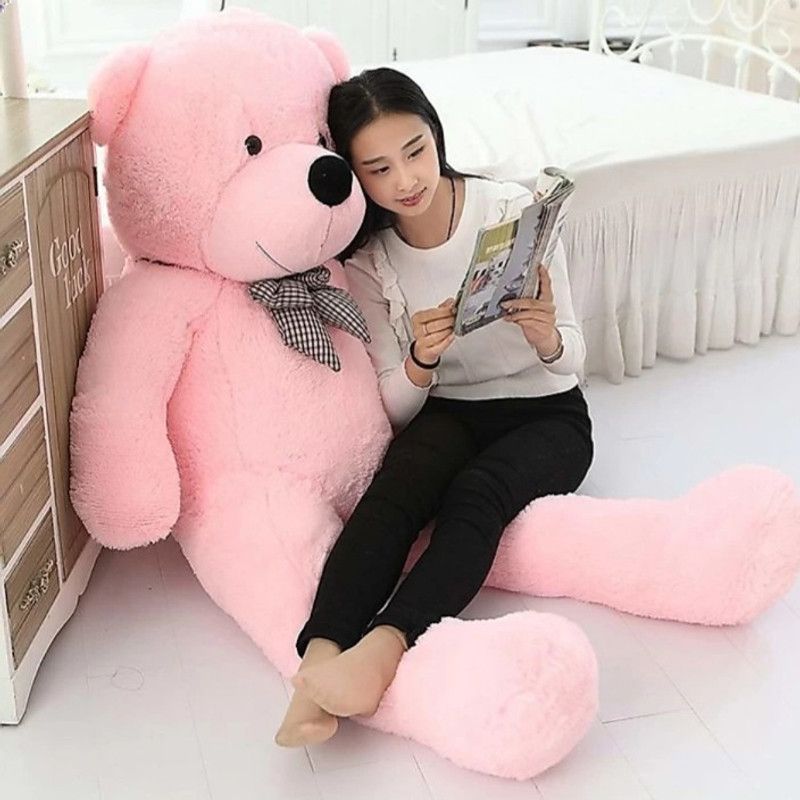 MasKa 5 feet Ultra soft Big Teddy bear For Gi - 140 cm  (Baby Pink)