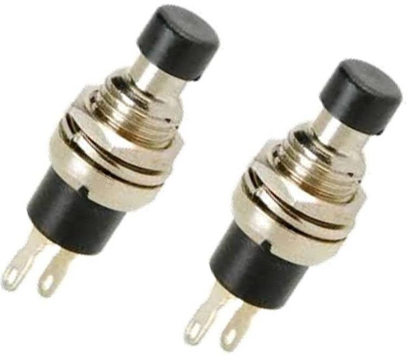 INSIGNIA LABS 2pcs Push to on button Switch - SPST Off-On Electronic Components Electronic Hobby Kit