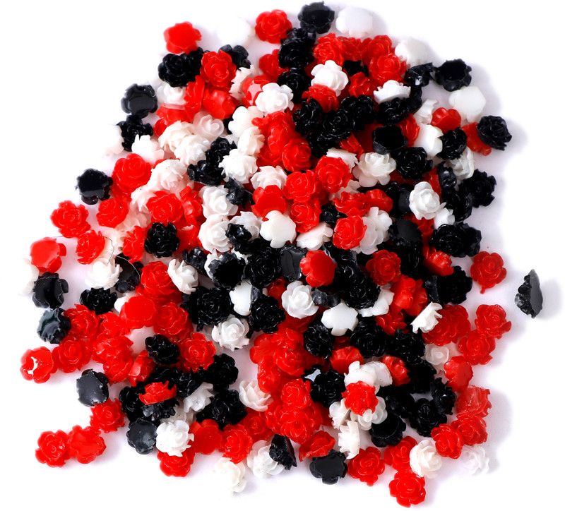 Honbom Flower Beads Jewellery Embroidery Art & carfts Scrapbook Decorate 6MM, 50pcs