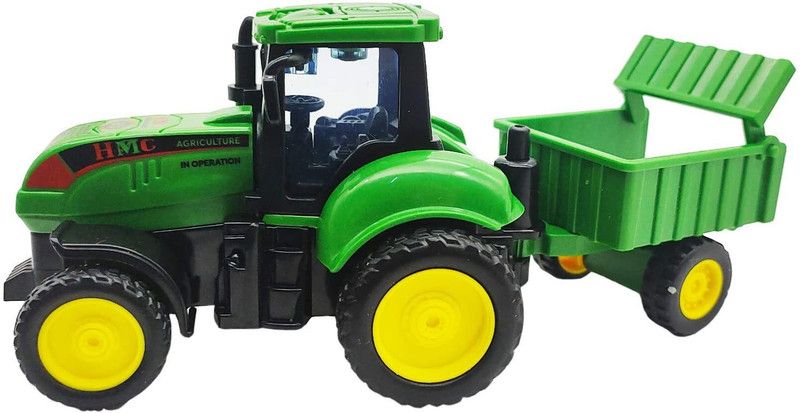 Pink & green AGRICULTURE TRACTOR SET  (Multicolor)