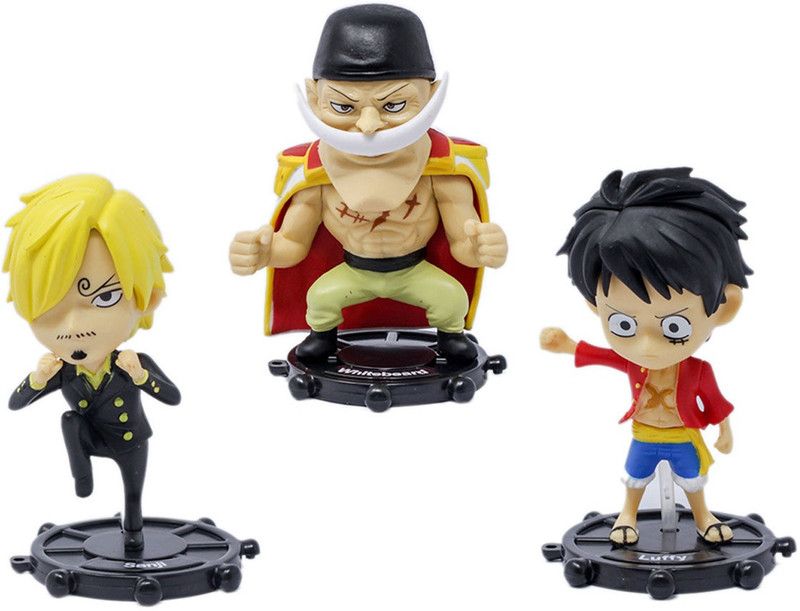 Shoppernation Anime Action Figures 3.5 Inch Tall (Pack of 3) - 113p - Highly Detailed Collectable Toys  (Multicolor)
