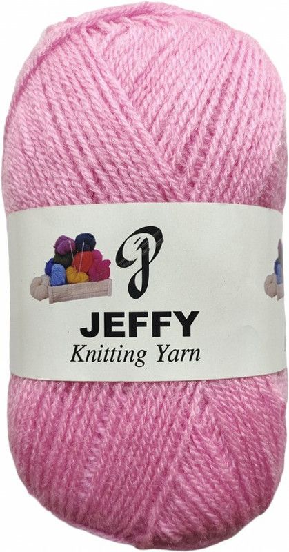 JEFFY Rosemary Pink Wool Ball Hand Knitting Wool/Yarn,600 gram shade no-1