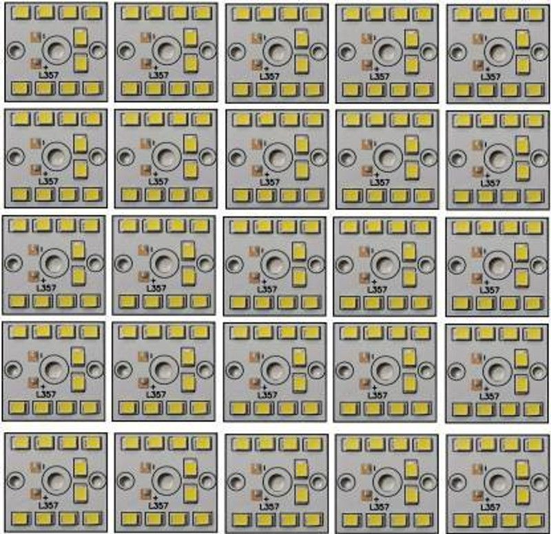 ROOPREKHA ENTERPRISES E 25 Pcs 9 Watt MCPCB LED Bulb Raw Material CoolDay WHITE Color Light Light Electronic Hobby Kit