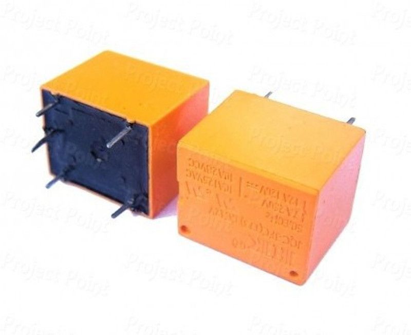 Indian Hobby Center Relay 12V SPDT - 7A 250V AC PCB Type Electronic Components Electronic Hobby Kit