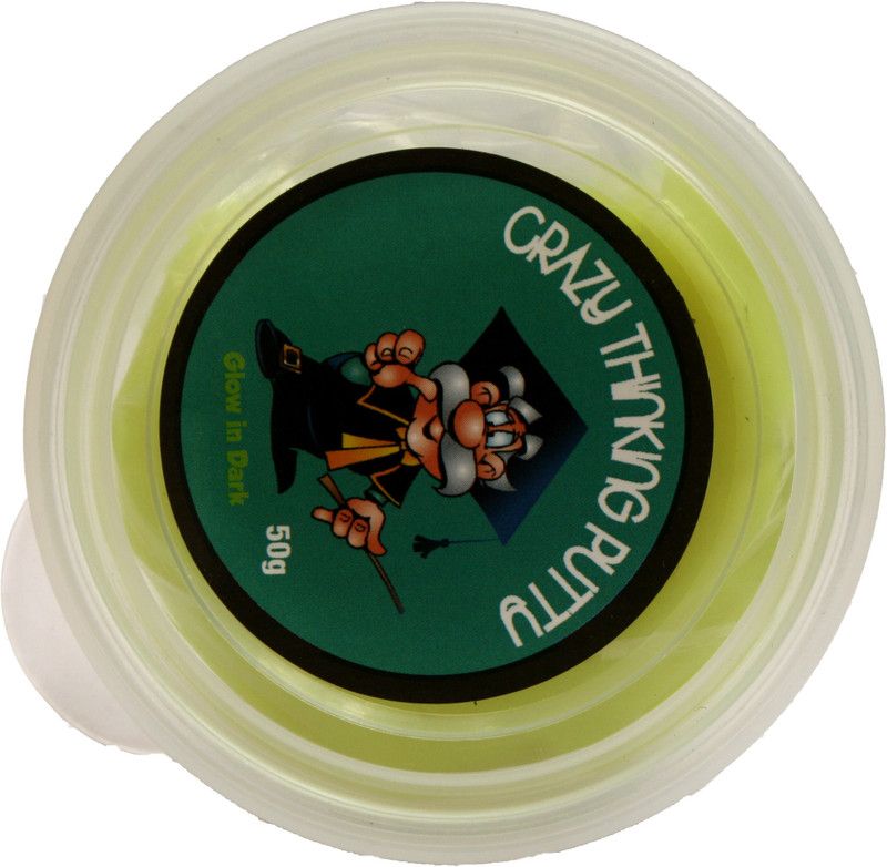 Crazy Thinking Glow in the Dark Yellow Putty Toy