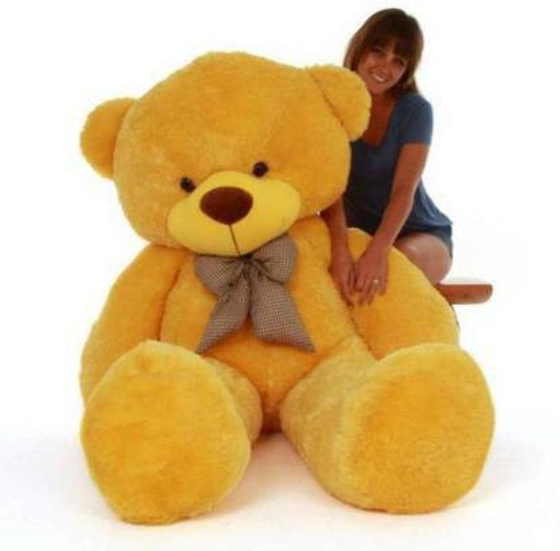 ABPY 3 feet soft /anniversary /birthday gift /teddy sweet teddy bear 89.5cm (Yellow) - 89.5 cm  (Yellow)