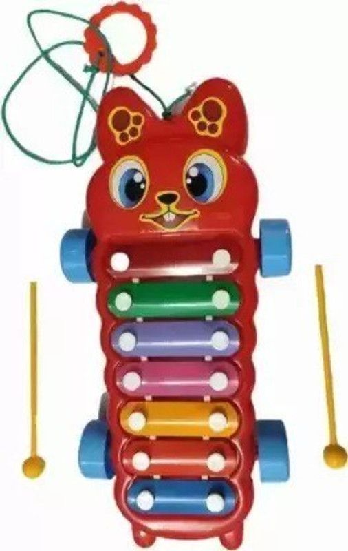 White Devil Musical sound instructions toys with 7 Note small xylophone  (Multicolor)