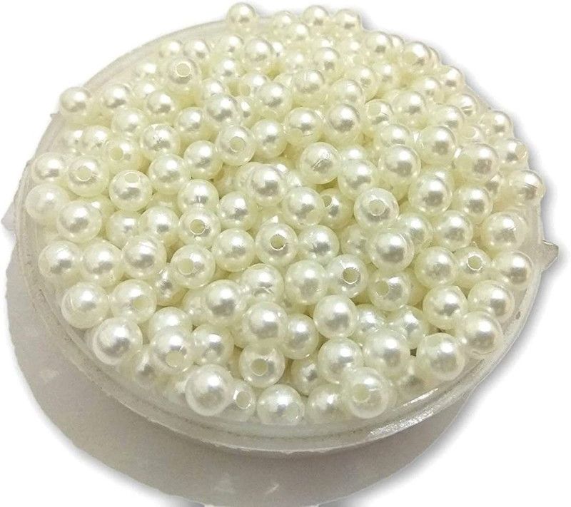 gofii Pearls Beads for Craft Jewellery Embroidery Making Purpose Round Shape (250 Pieces, 8MM