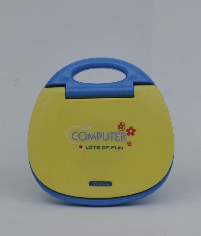 globe india Electronic Laptop, LED Display With Music, for Educational  (Yellow)