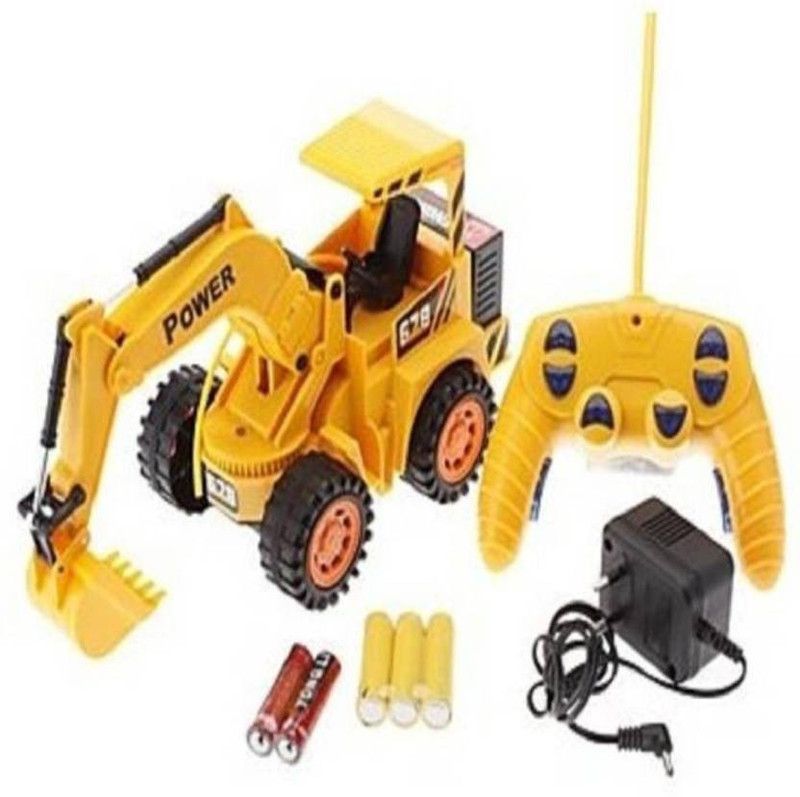 TinyTales JCB Truck Remote Control Toy  (Yellow)  (Multicolor)