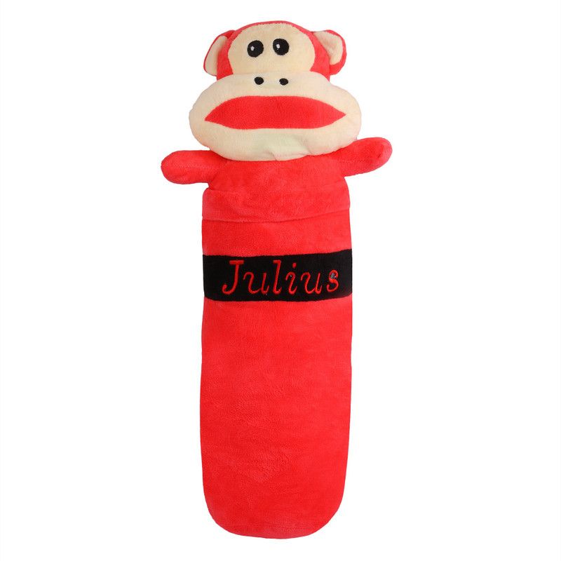 Skylofts 55cm Naughty but Cute Monkey Bolster Pillow Animal Cushions For Living Room & Kids Rooms Home Décor - 55 cm  (Multicolor)