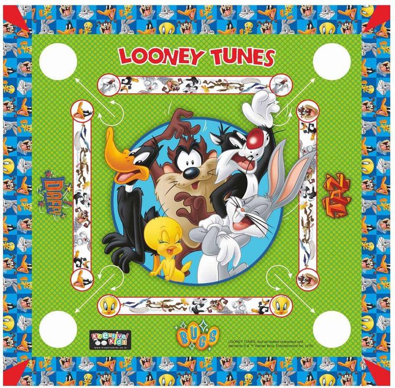 LOONEY TUNES Kids Carrom Board (17x17 inch) Carrom Board Board Game
