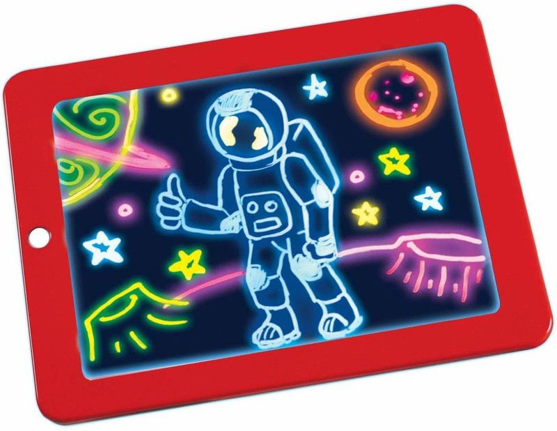 titukibaaten Enterprises Magic Pad Light Up 3D Light Up Drawing Board Doodle Magic Glow Pad for Kids/Toddlers Boys and Girls  (Multicolor)