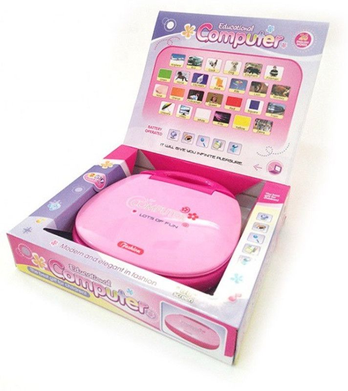 BJORK Educational Learning Laptop toy computer Kids  (Pink)