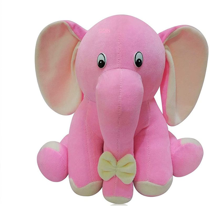 Liquortees Super Soft Pink Elephant Toys Stuffed Animal 30 Cm (Pink Elephant) - 30 cm  (Pink)