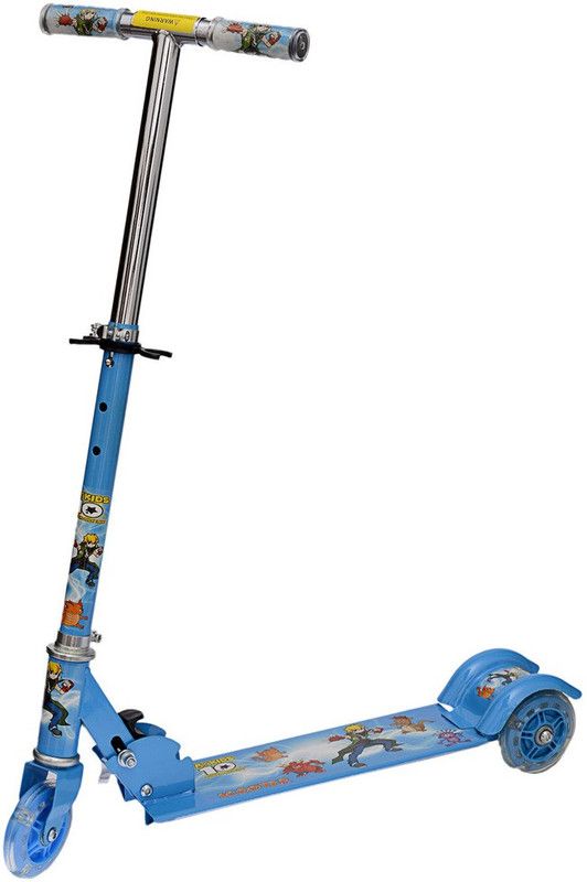 MY KIDS 10 3 WHEEL SCOOTER WITH LED LIGHTS FOR KIDS  (Blue)