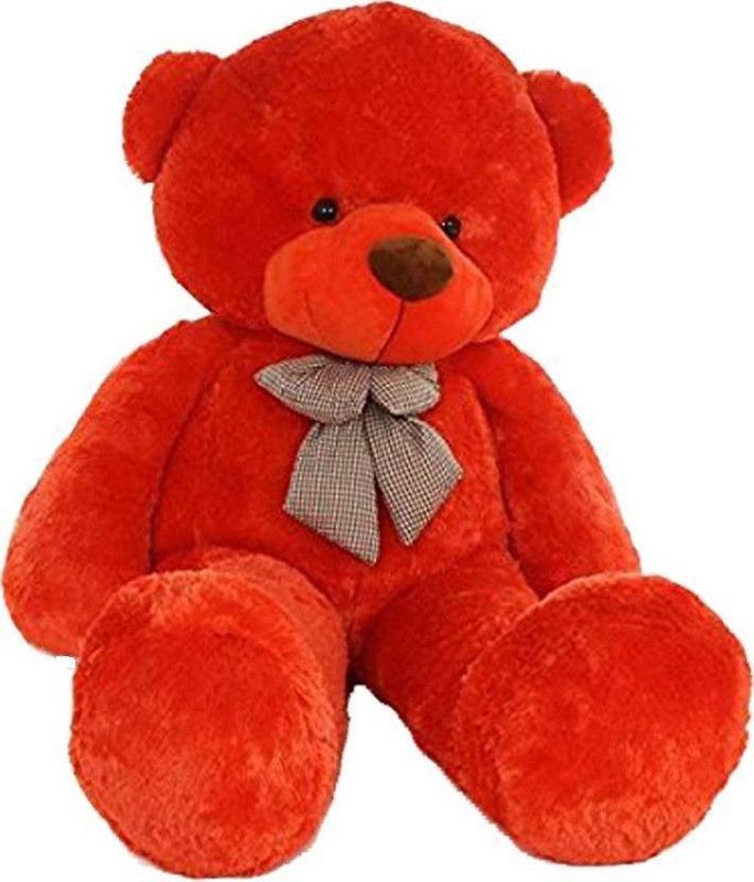 omex TEDDY BEAR 4 Feet Soft Teddy Bear Very Beautiful Best Quality For Valentine & Birthday Party Gift. - 121 Cm  (Red) - 121 cm  (Red)