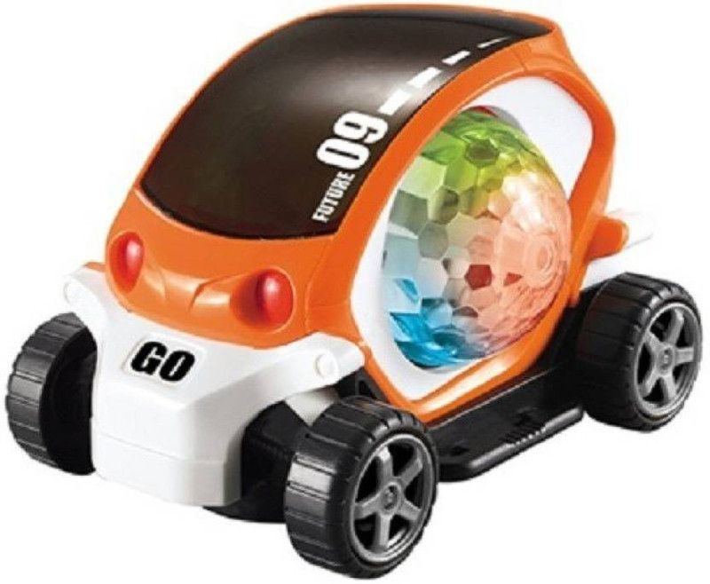 MS Amaze Movable Car Toy Rotate 360� With Flashing Light & Dynamic Music  (Multicolor)