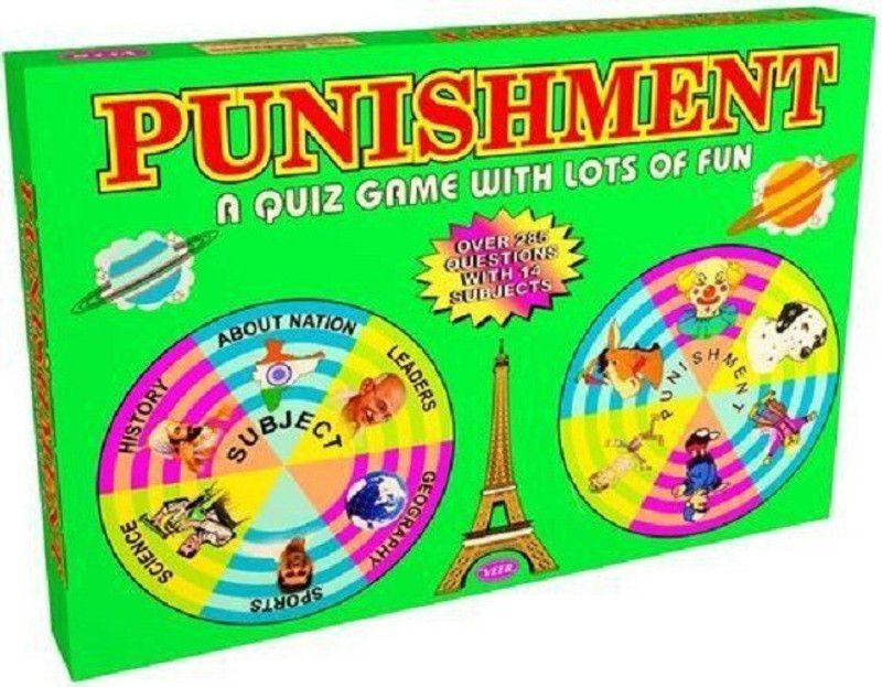 Nabhya Punishment Quiz Game With Lots Of Fun Over 285 Question With 12 Subject Party & Fun Games Board Game
