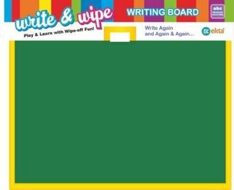 zhirk 2 in 1 Write & Wipe Writing Board For Kids  (Multicolor)