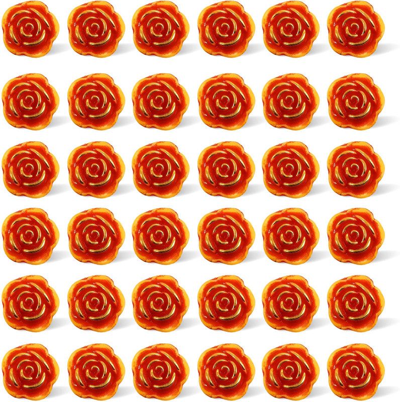 De-Ultimate (Pack of 100 Gm) Stamping Tt Rose Flower Bead Artificial Jewelry Craft Material