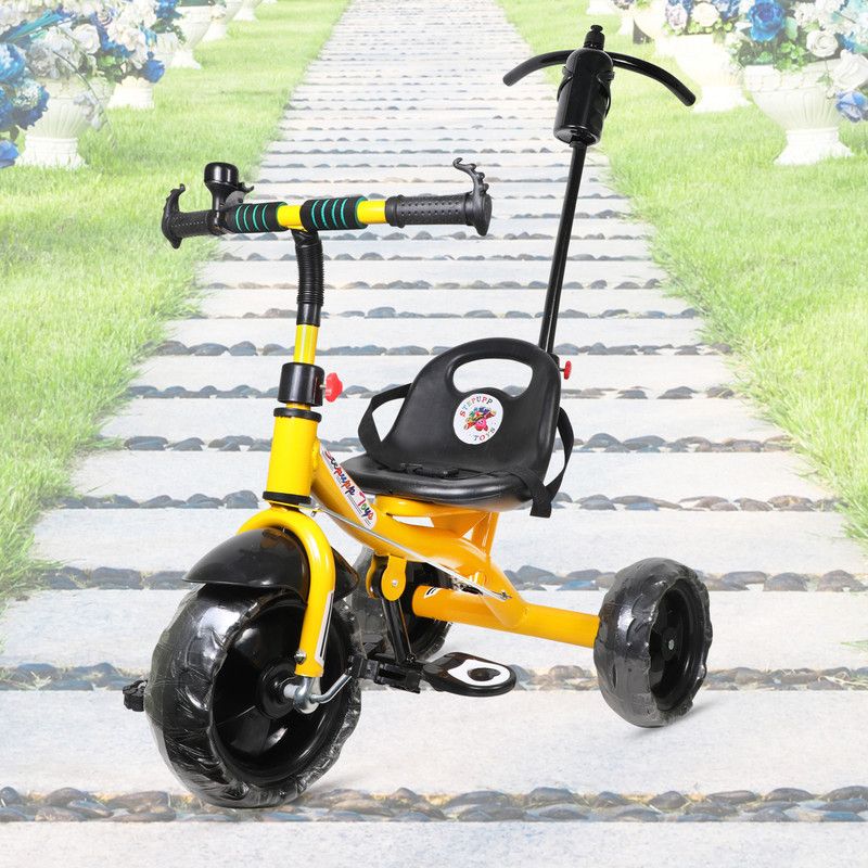 Stepupp Grow STP G YELLOW COLOR PARENT HANDLE FOR KIDS AND CHILDREN -06 Tricycle  (Yellow)